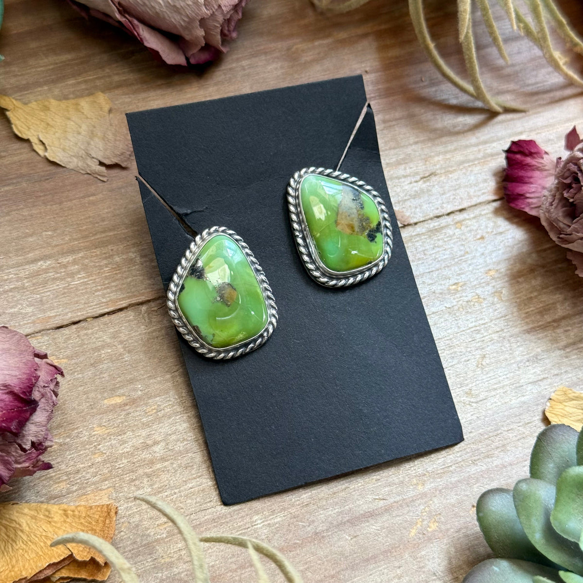Sonoran Turquoise Stud Earrings by Jason Ogg