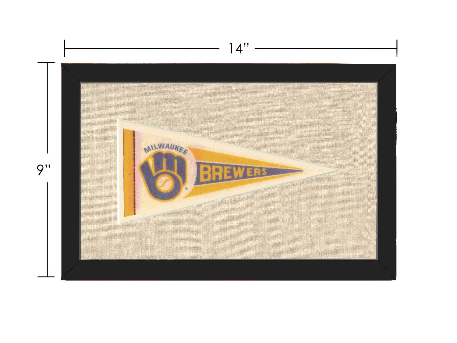 Americana Memories Vintage Pennants and Memorabilia Vintage Milwaukee Brewery Pennant