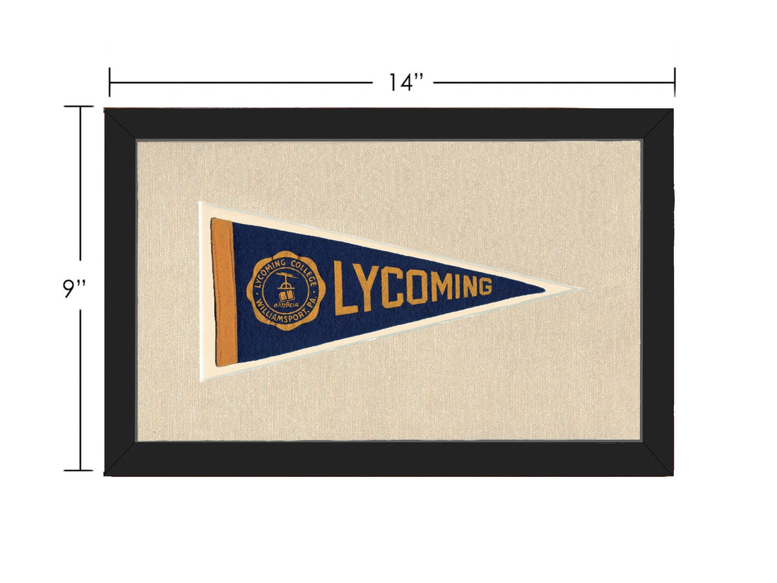 Americana Memories Vintage Pennants and Memorabilia Vintage Lycoming College Pennant