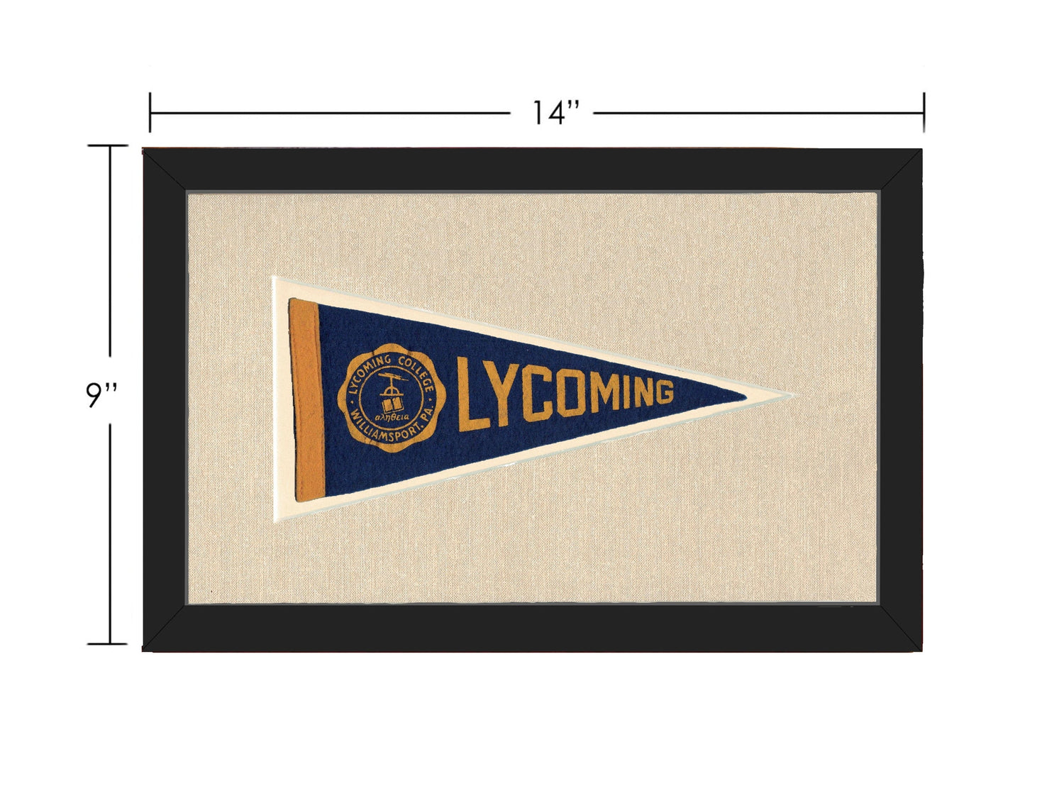 Americana Memories Vintage Pennants and Memorabilia Vintage Lycoming College Pennant
