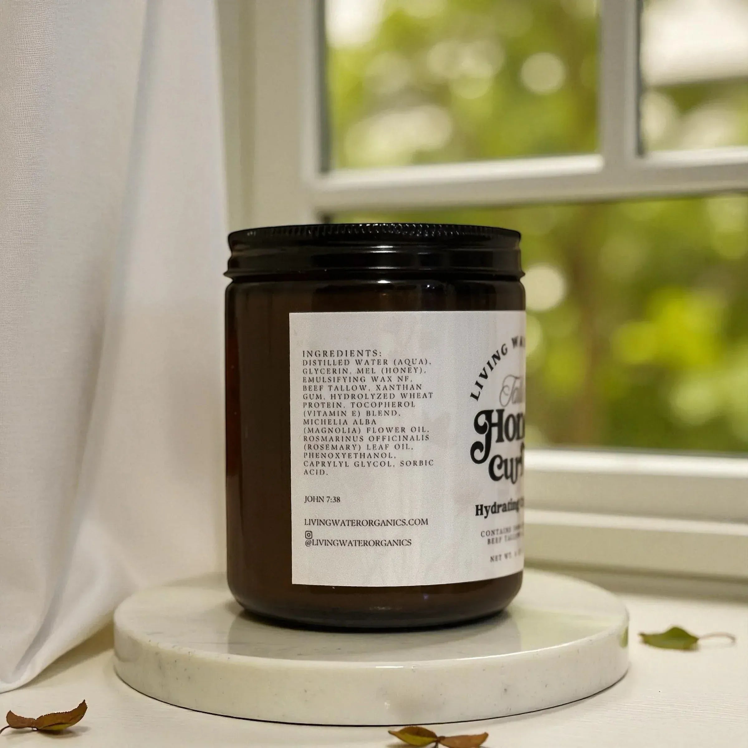 Living Water Organics Tallow Honey Curl Gel (Strong Hold)