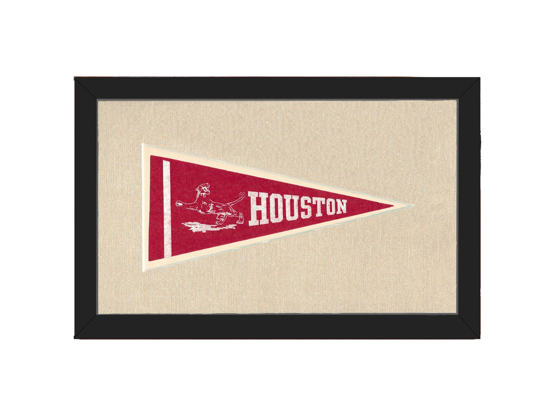 Americana Memories Vintage Pennants and Memorabilia Vintage Houston Pennant