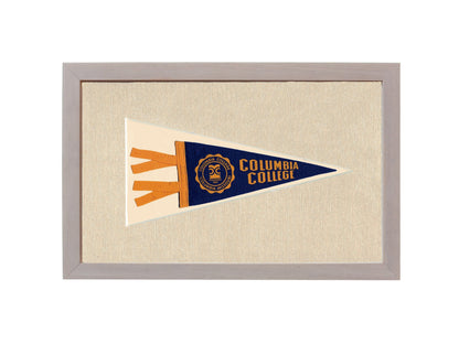 Americana Memories Vintage Pennants and Memorabilia Vintage Columbia College Pennant