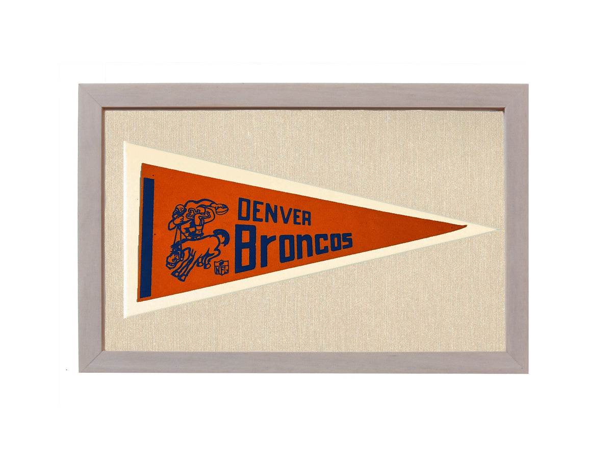 Americana Memories Vintage Pennants and Memorabilia Vintage Denver Broncos Pennant