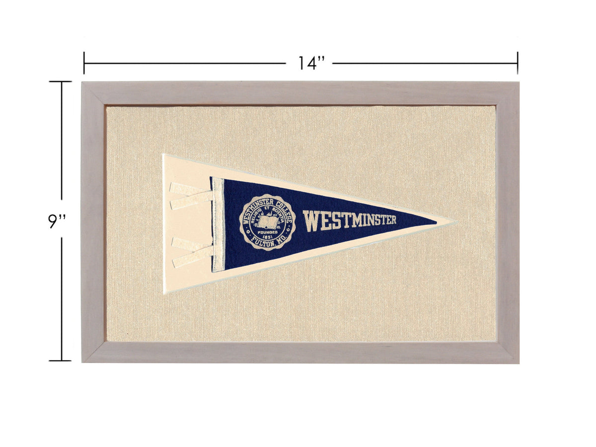 Americana Memories Vintage Pennants and Memorabilia Vintage Westminster College Pennant