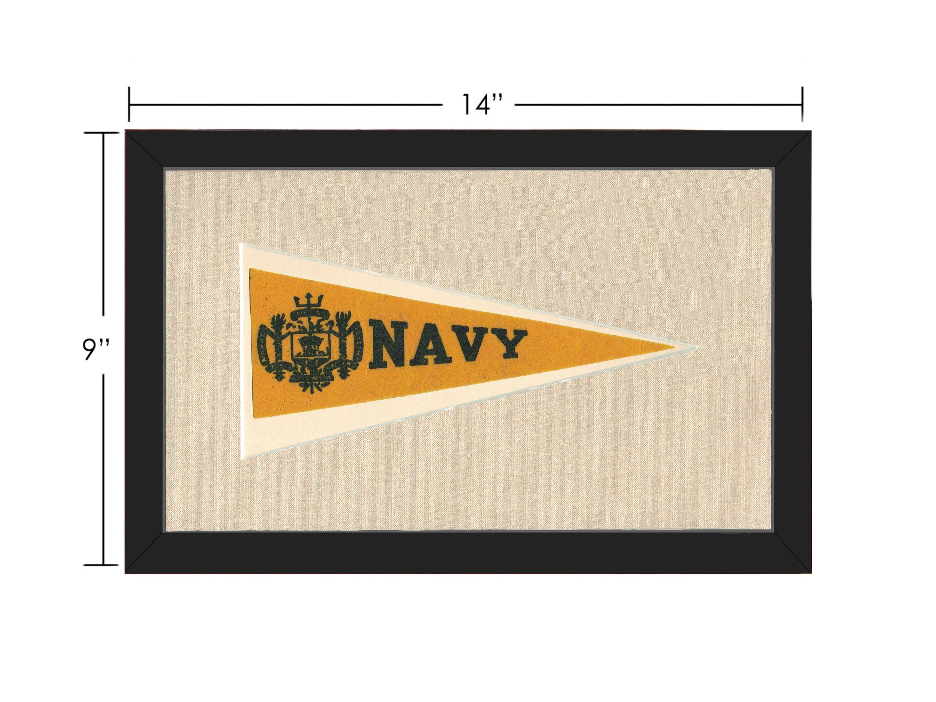 Americana Memories Vintage Pennants and Memorabilia Vintage Navy Pennant