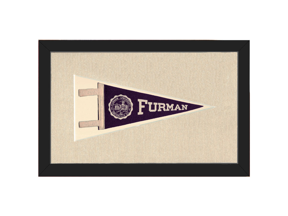 Vintage Furman University Pennant