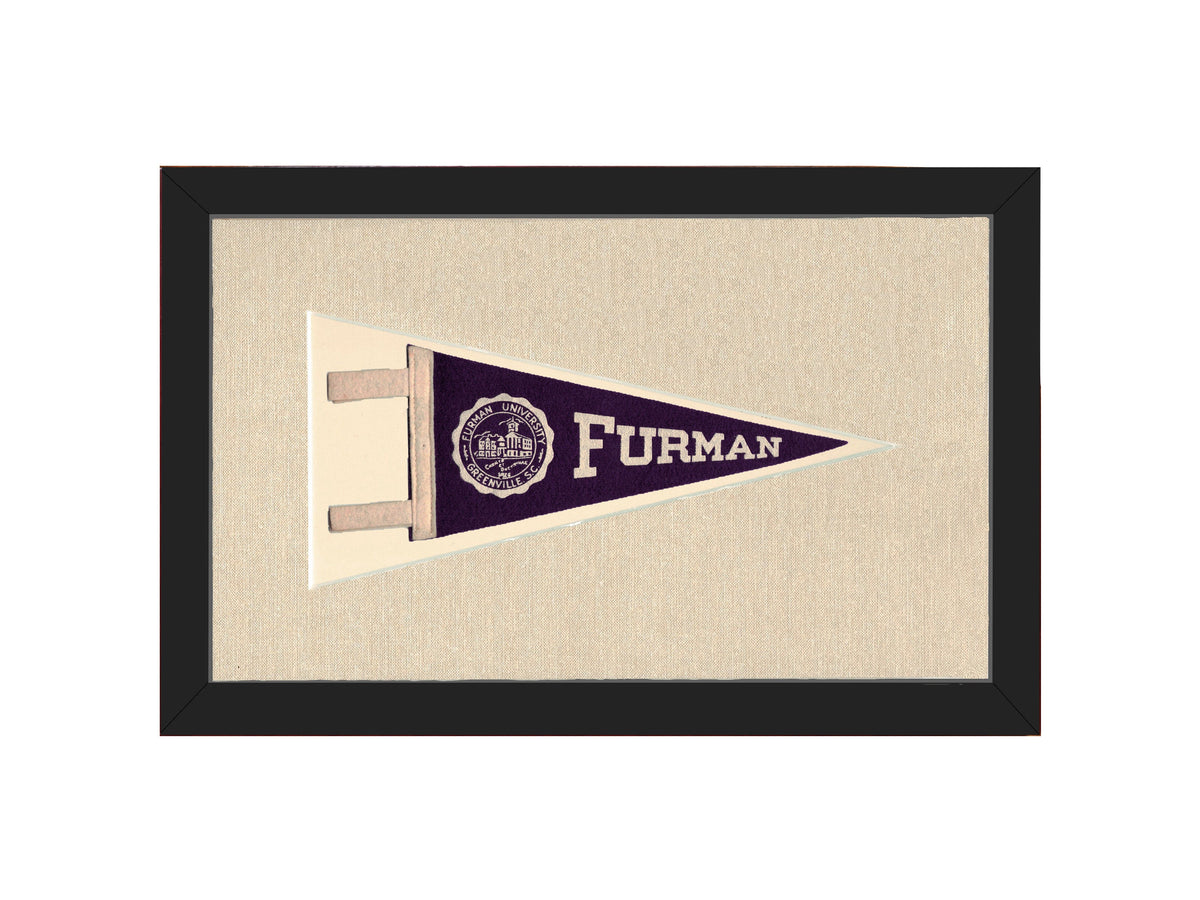 Vintage Furman University Pennant