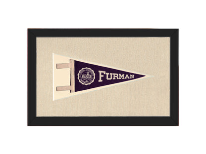 Vintage Furman University Pennant