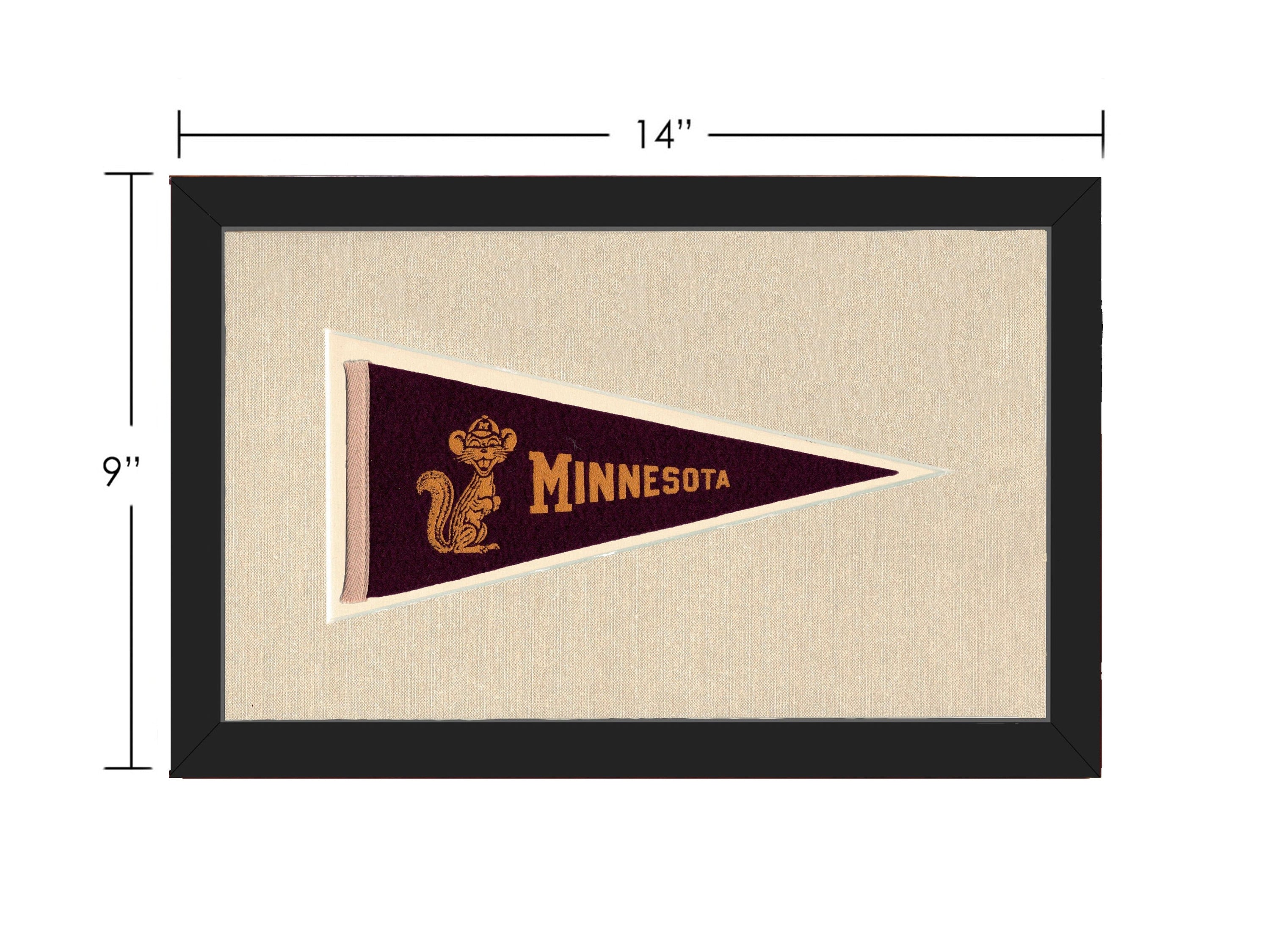 Americana Memories Vintage Pennants and Memorabilia Vintage Minnesota Pennant