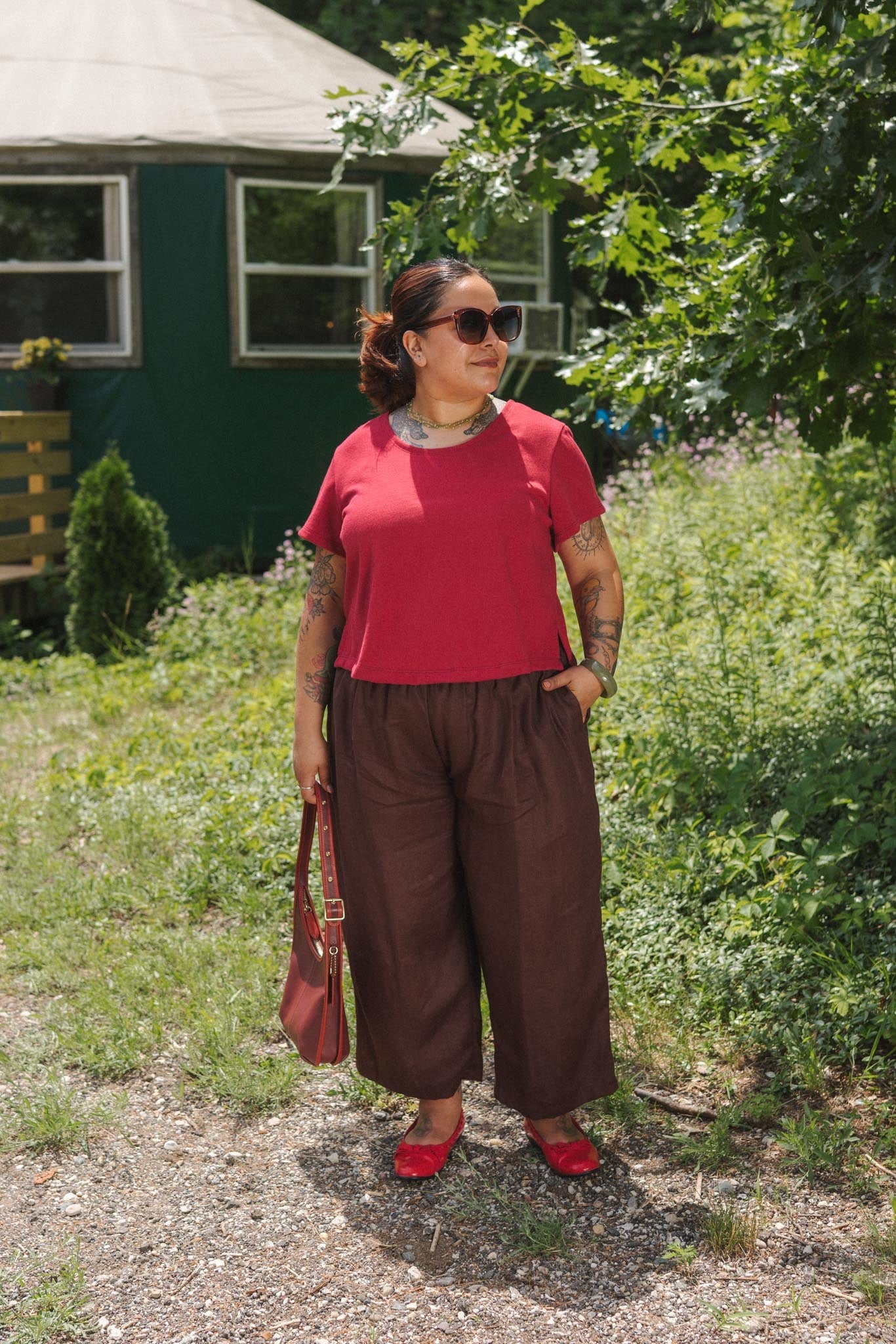 Weekend Pants in Mulberry