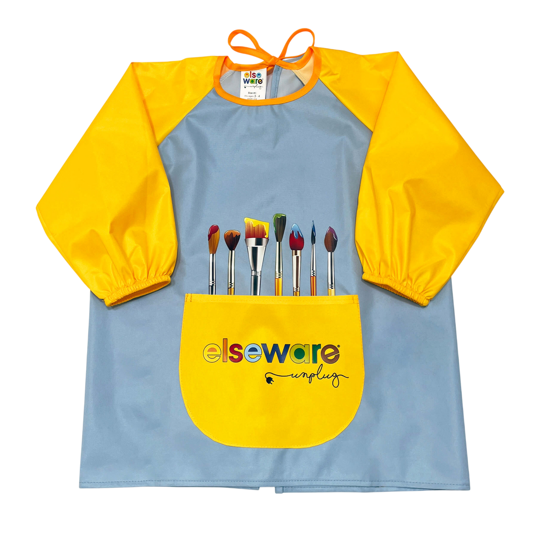 Art Smock with Pocket (Ages 3-6, 2 Sizes) Kid-Friendly