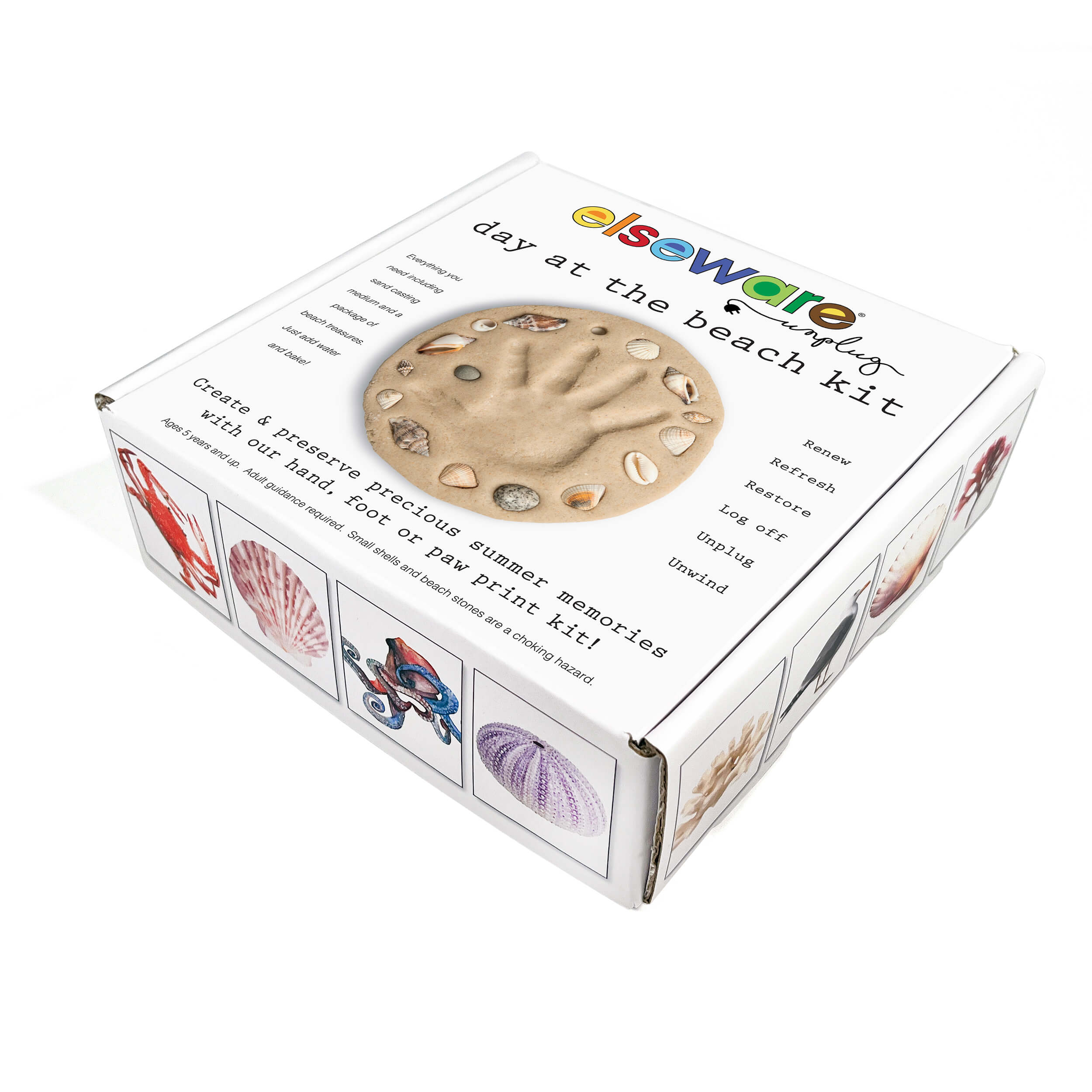 Day at the Beach – Kids Hand &amp; Footprint Keepsake