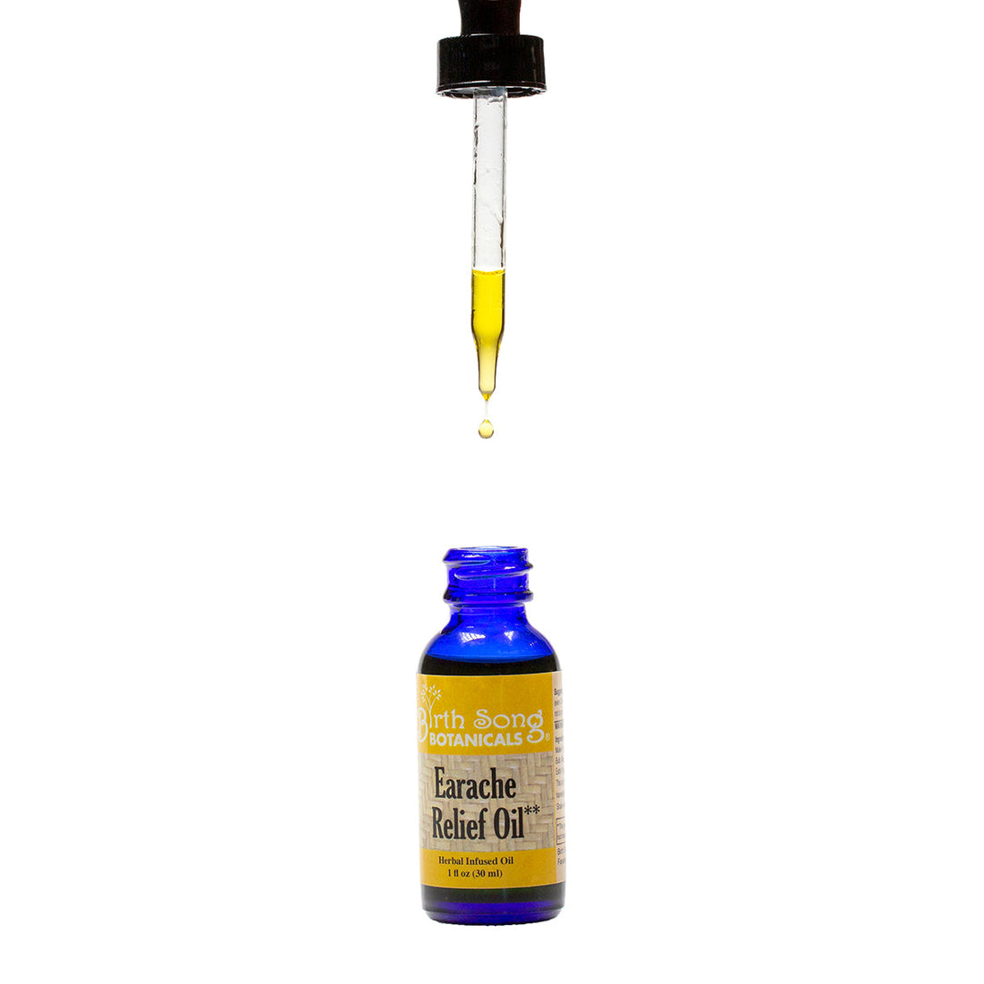 Herbal Ear Oil, Natural Ear Drops, Blended with Garlic and Mullein Flowers, for Swimmers and Wax Removal 1 oz. - My American Goods