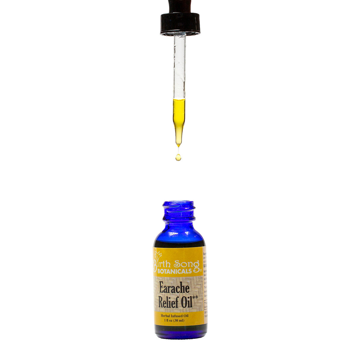 Herbal Ear Oil, Natural Ear Drops, Blended with Garlic and Mullein Flowers, for Swimmers and Wax Removal 1 oz. - My American Goods