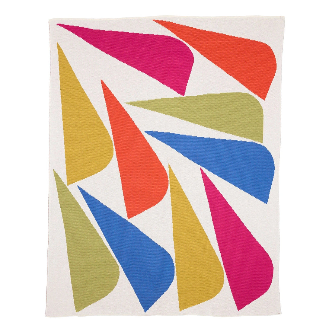 Biquette Throw Blanket Tutti Frutti in Egyptian Cotton Easy Breezy Throw Blanket