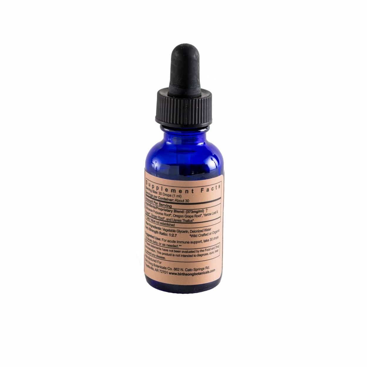 Birth Song Botanicals Co. Tinctures Echinacea Complex Herbal Tincture Liquid Echinacea Root Extract
