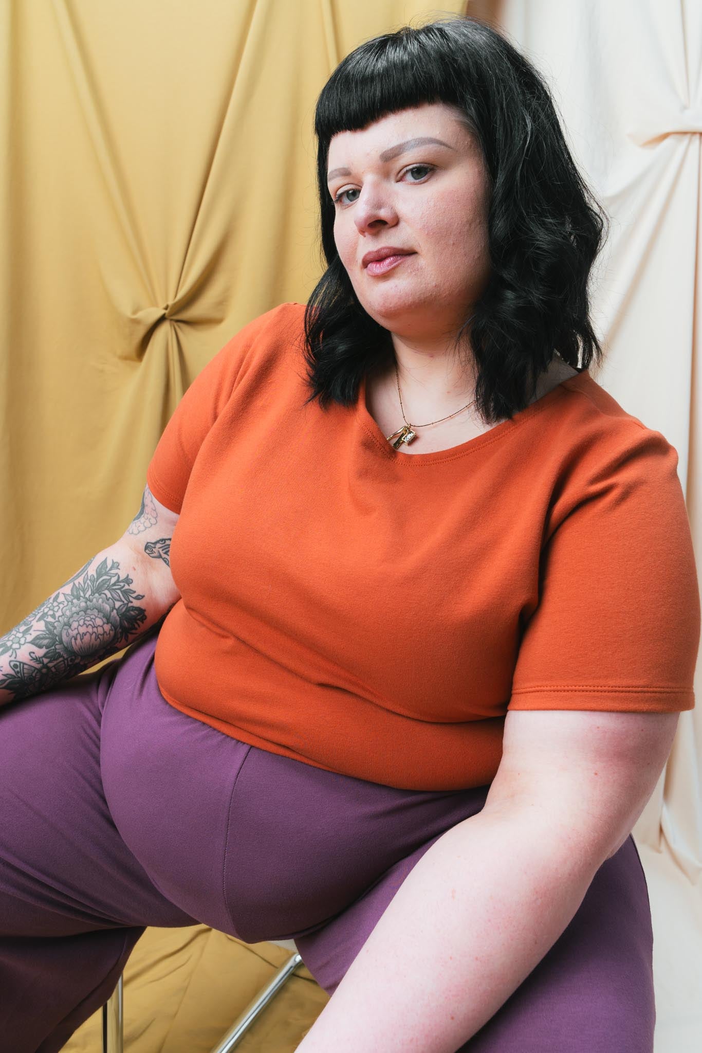 Eden Tee in Persimmon