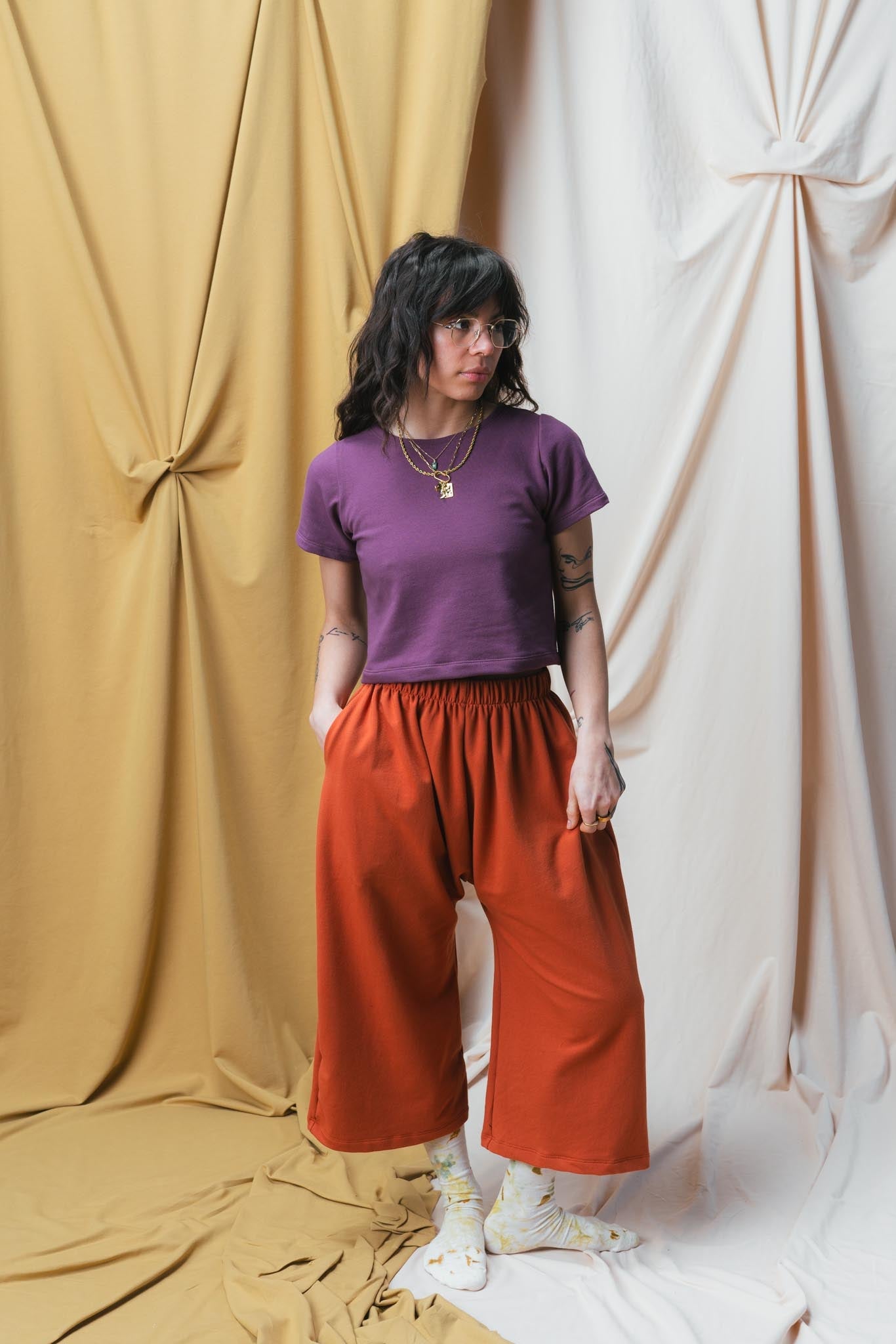 Eden Tee in Plum