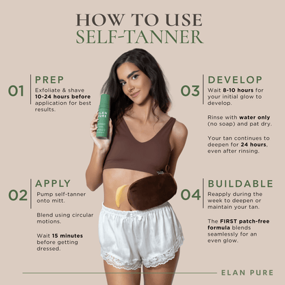 Elan Pure Beauty &amp; Personal Care - Skincare - Tanning Oils &amp; Self-Tanners - Body Self-Tanners Non-Toxic Self-Tanner