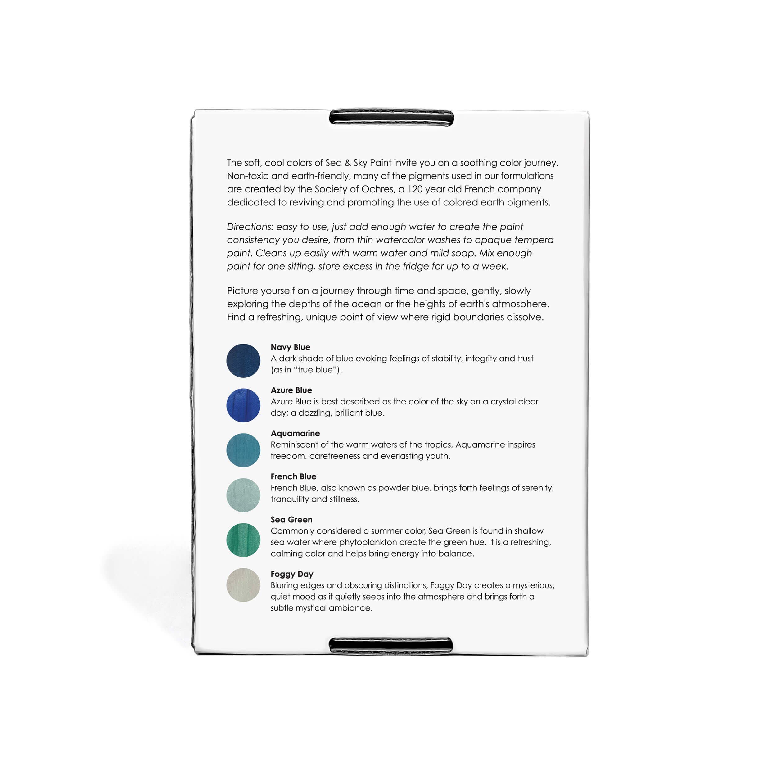 Sea &amp; Sky Paint Set – Non-Toxic Earth Pigments (15–17g per Vial)
