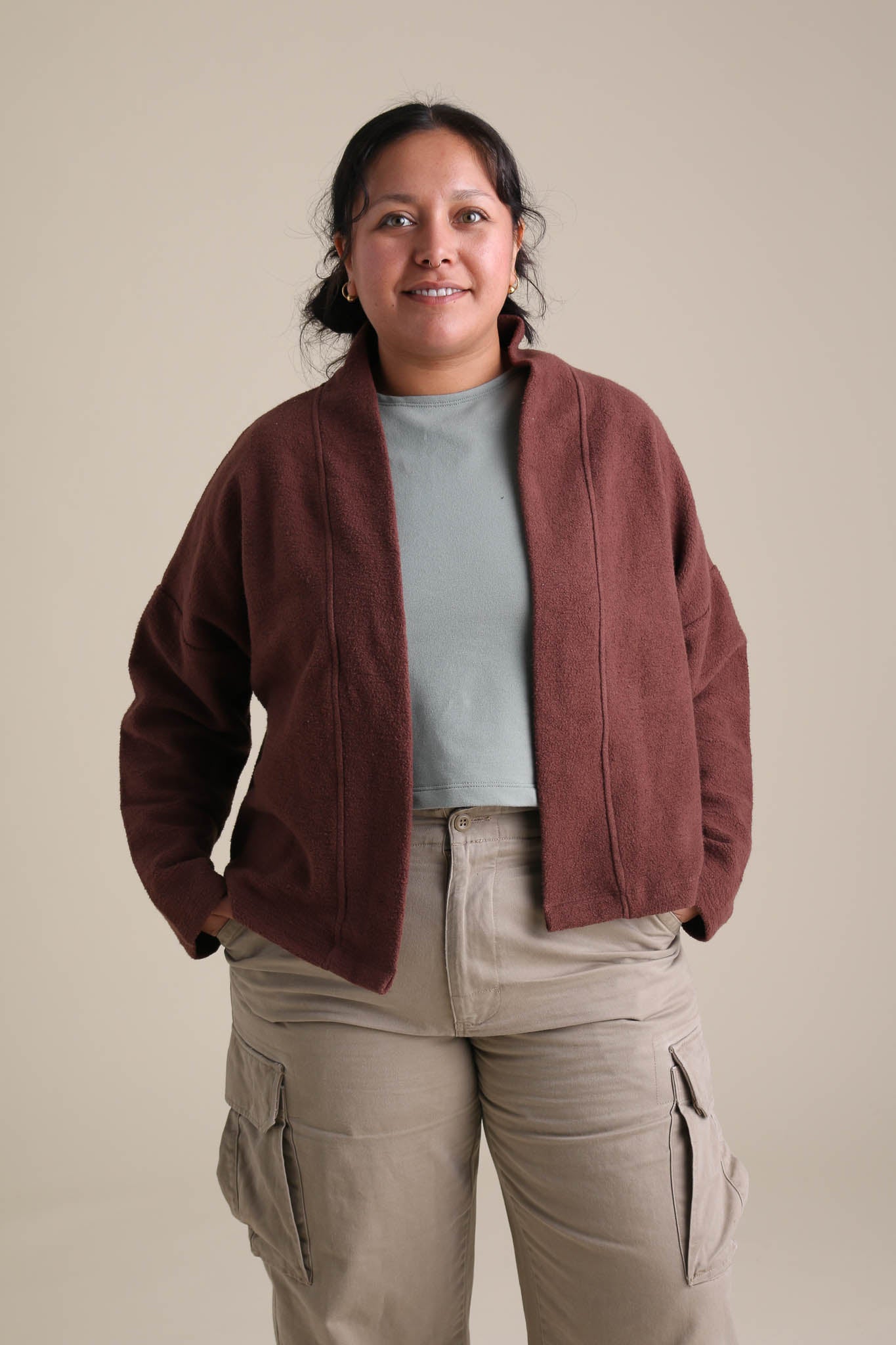 Drifter Cardigan in Chestnut