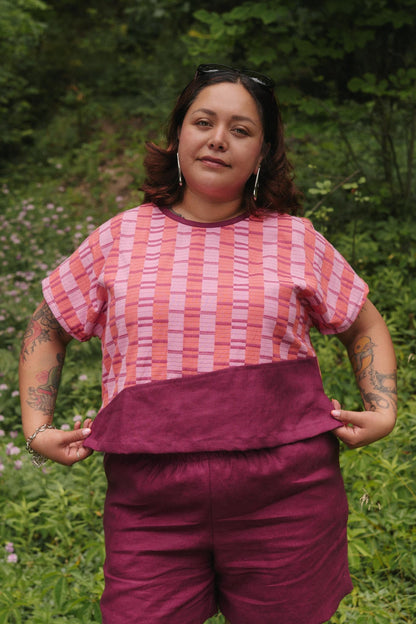 Painter Top in Hibiscus