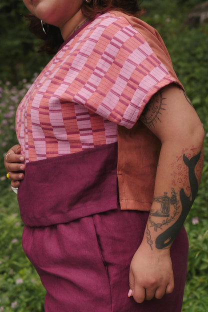 Painter Top in Hibiscus