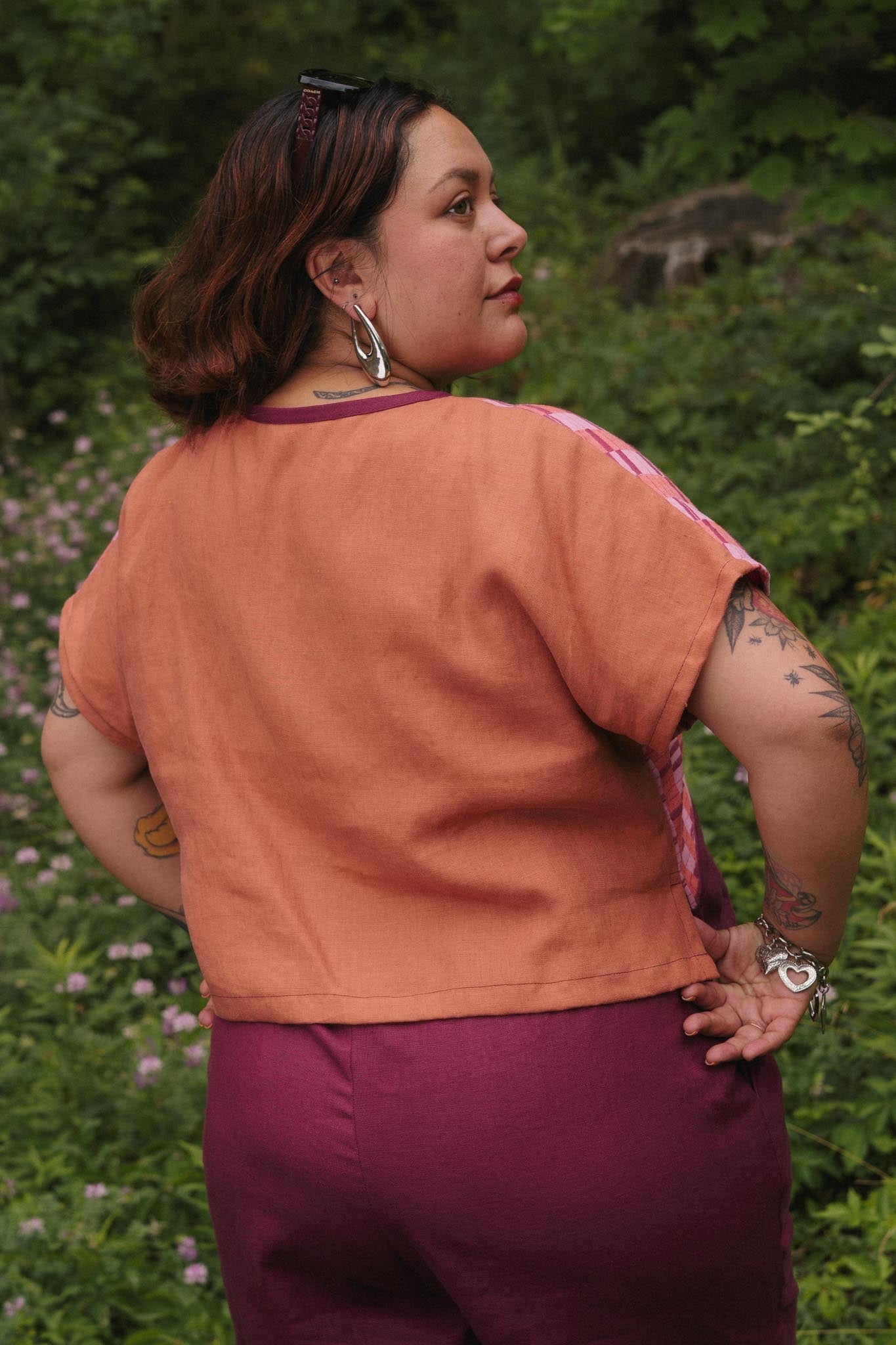 Painter Top in Hibiscus