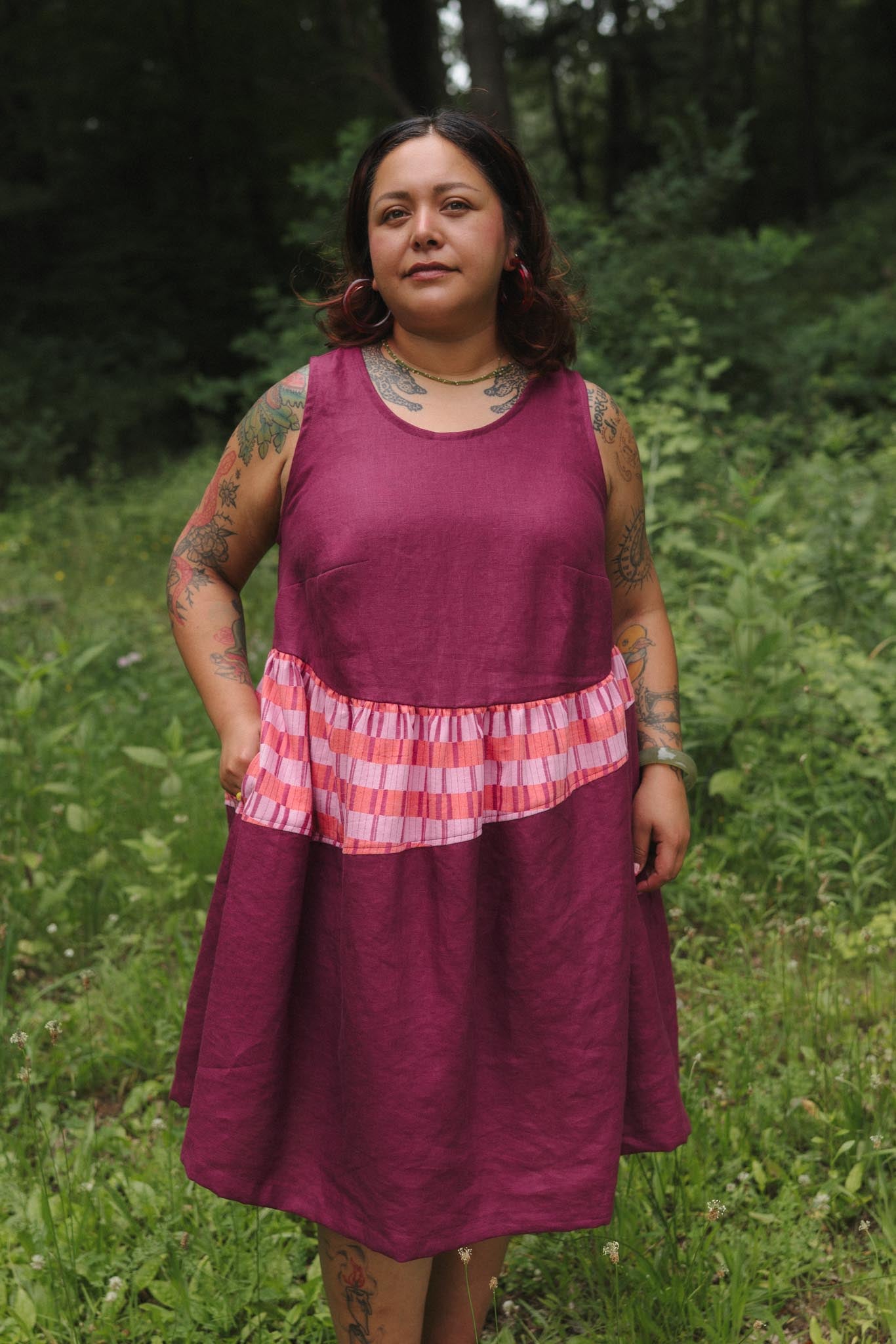 Sassafras Dress in Hibiscus