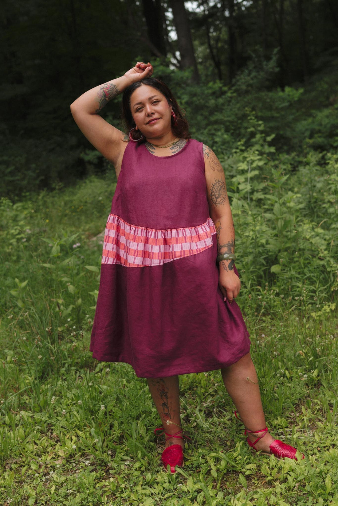 Sassafras Dress in Hibiscus