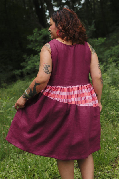 Sassafras Dress in Hibiscus