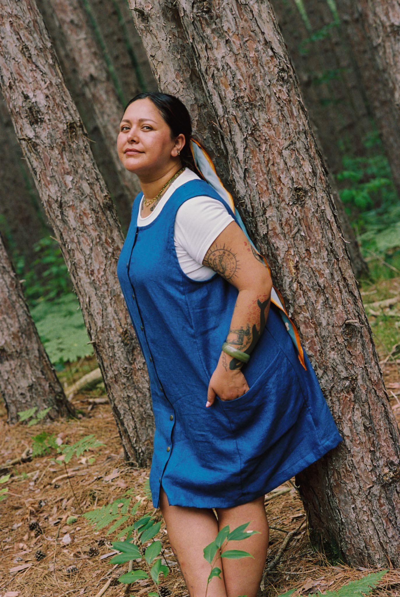 Snap Smock in Kingfisher Blue