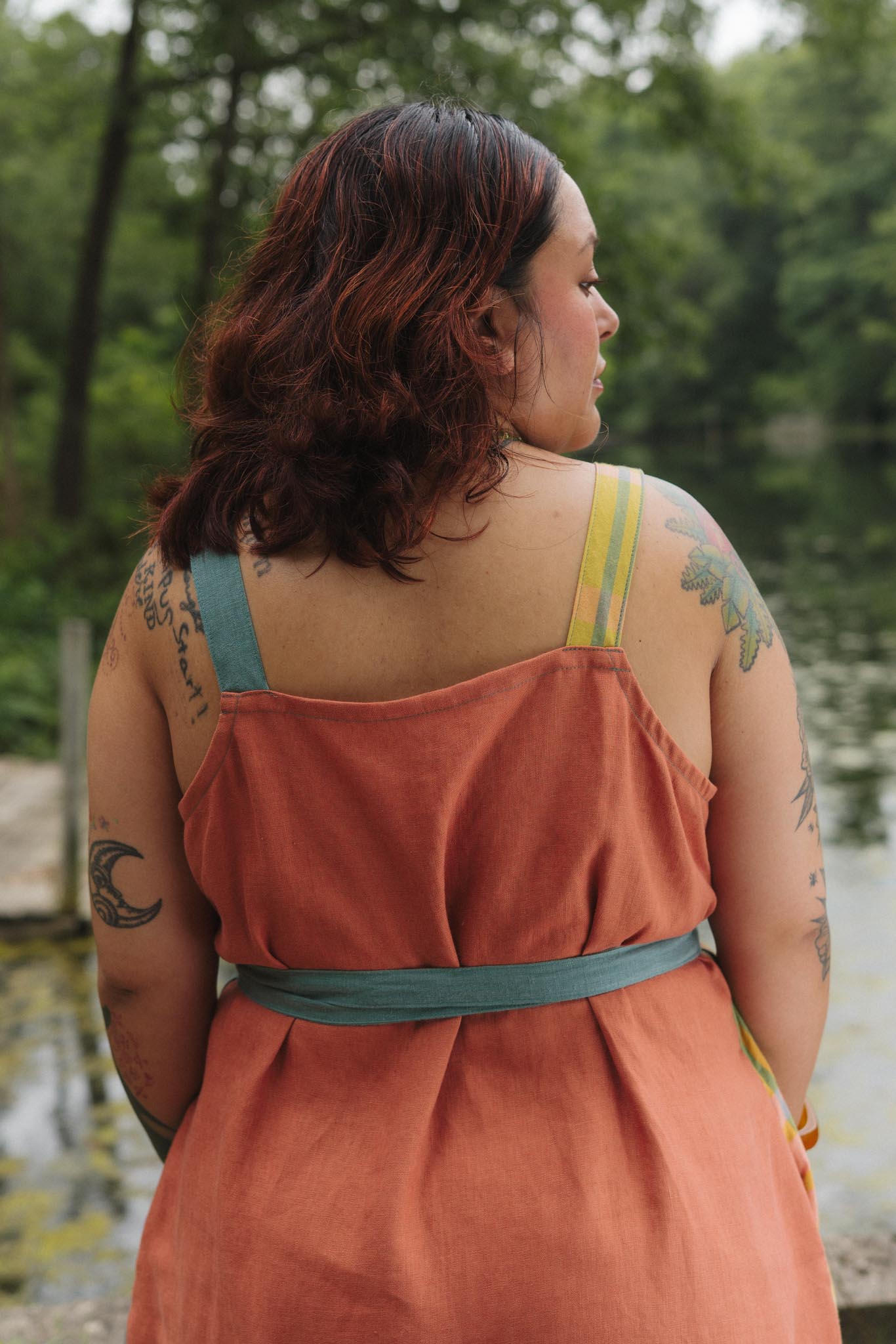 Soleil Dress in Tangerine