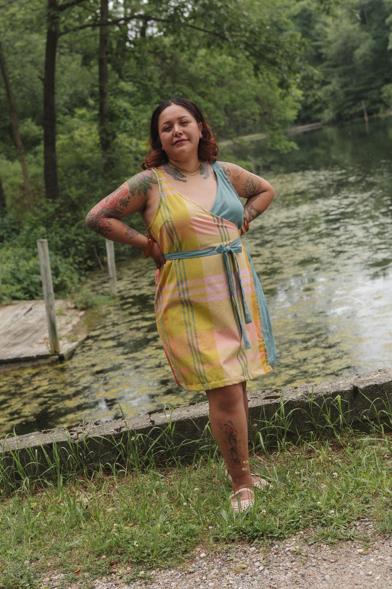 Soleil Dress in Tangerine