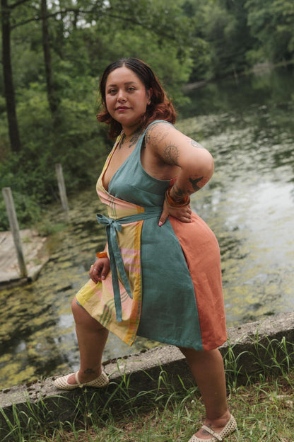 Soleil Dress in Tangerine