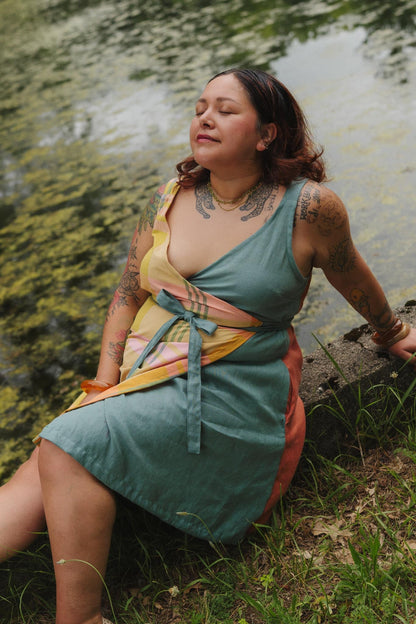 Soleil Dress in Tangerine