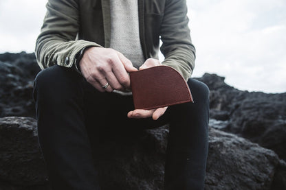 Rogue Industries Wallet Mahogany Football Football Leather Front Pocket Wallet