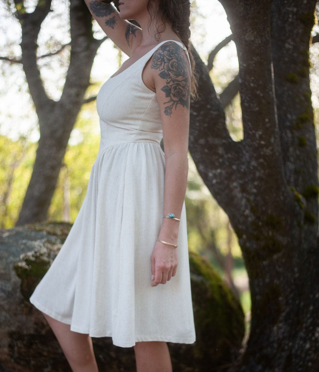 Field Day Dress Agnes dress in Oat Linen