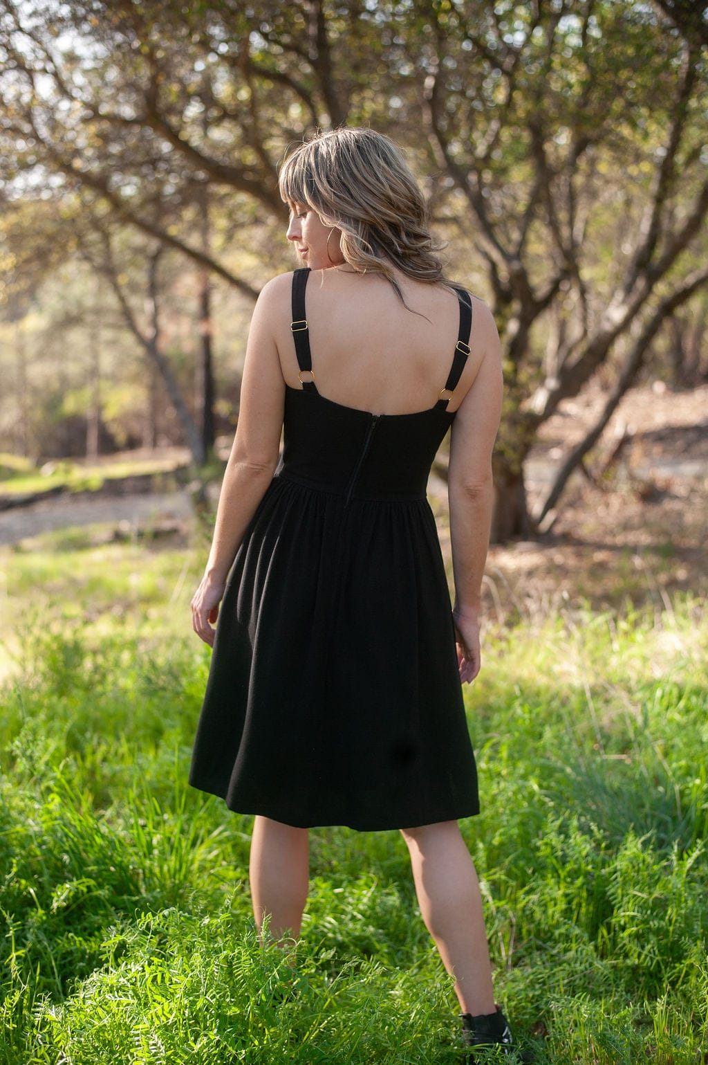 Field Day Dress Agnes dress in Black Linen
