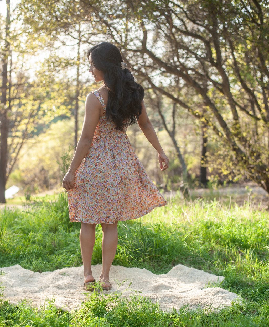 Field Day Dress Agnes dress in Calico Bloom Challis
