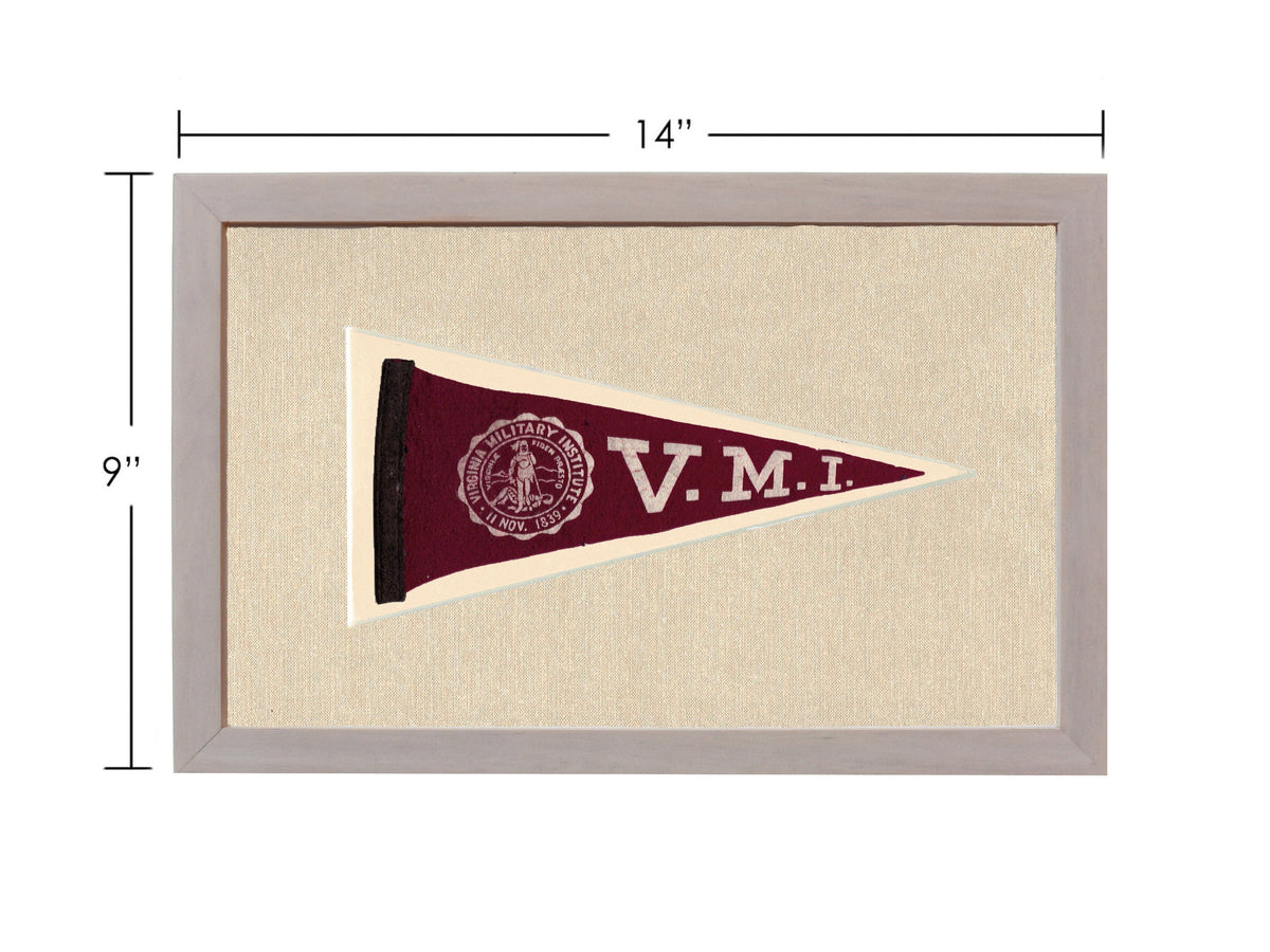 Americana Memories Vintage Pennants and Memorabilia Vintage Virginia Military Institute Pennant