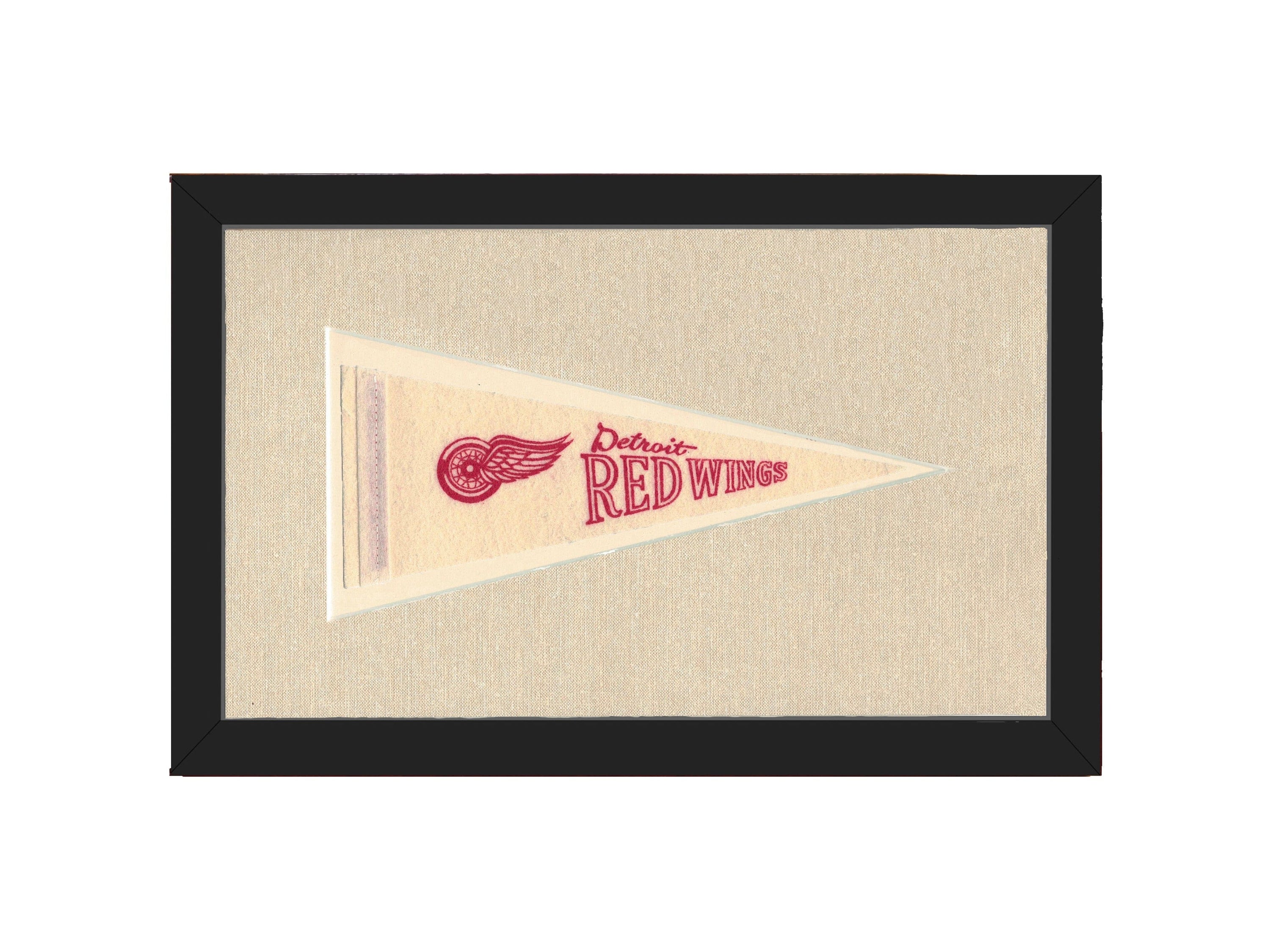 Americana Memories Vintage Pennants and Memorabilia Vintage Detroit Red Wings Pennant