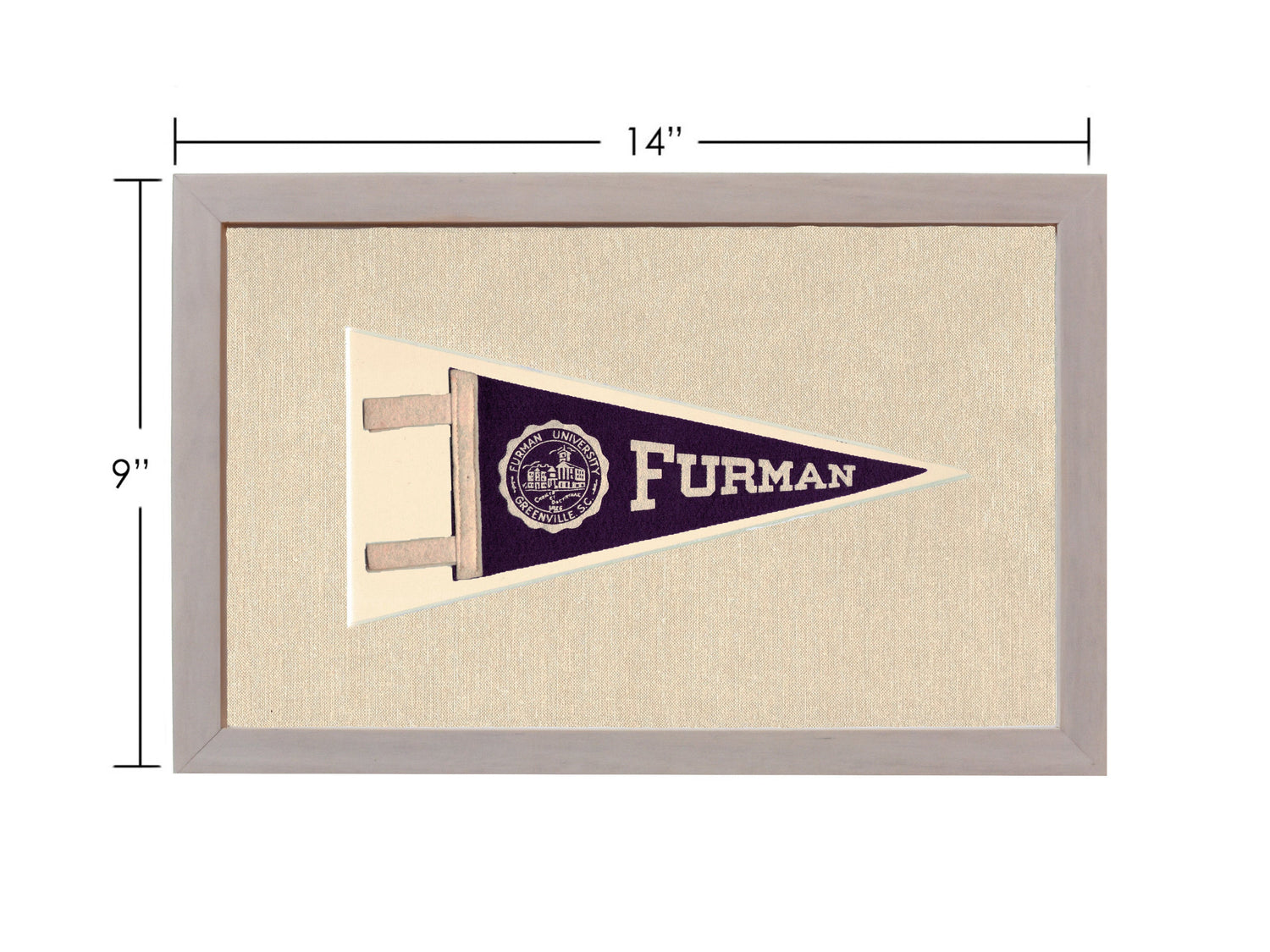 Vintage Furman University Pennant