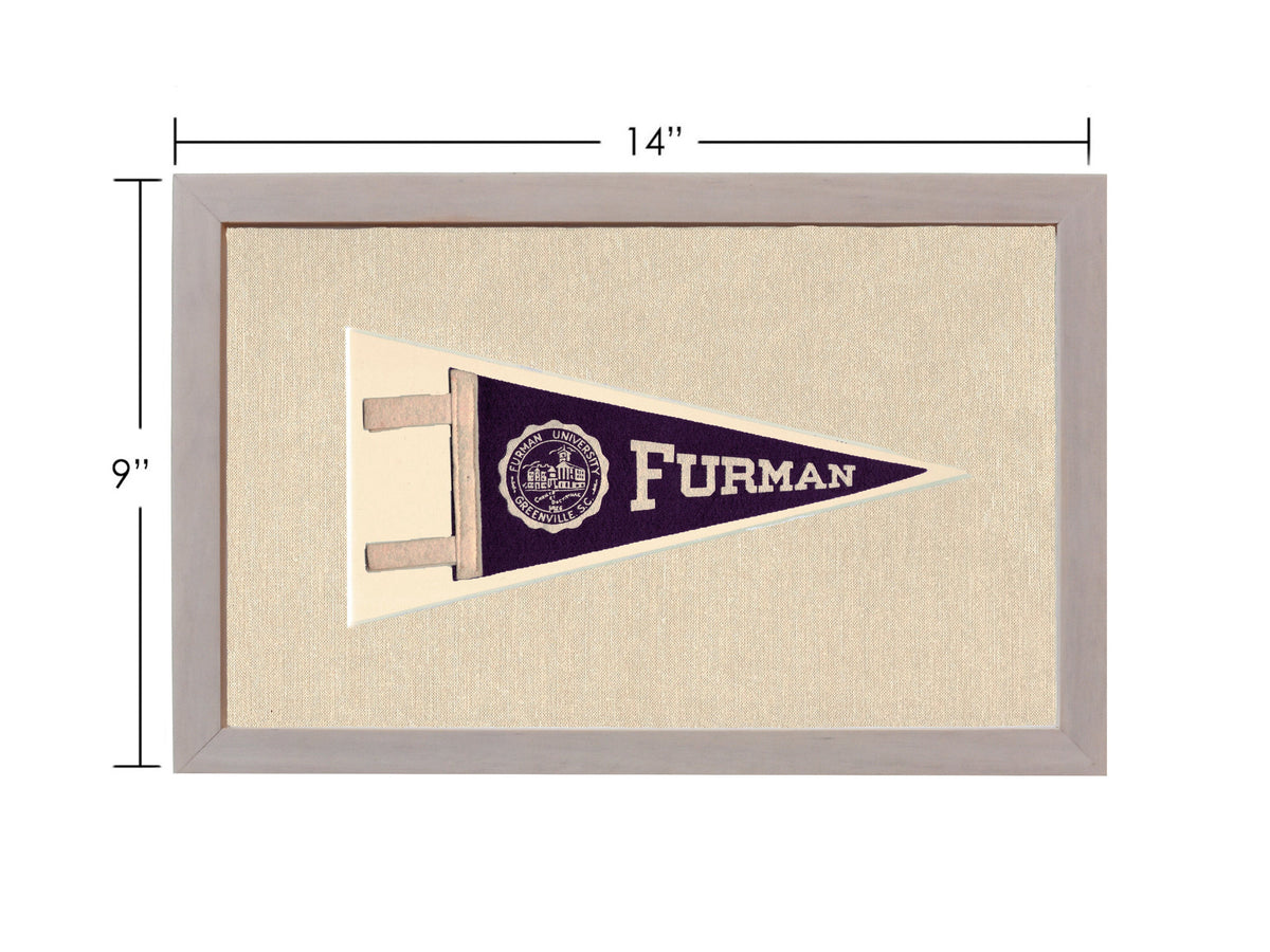 Vintage Furman University Pennant