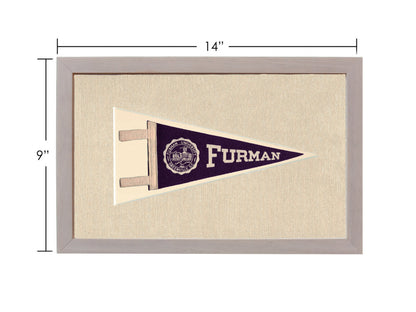 Vintage Furman University Pennant