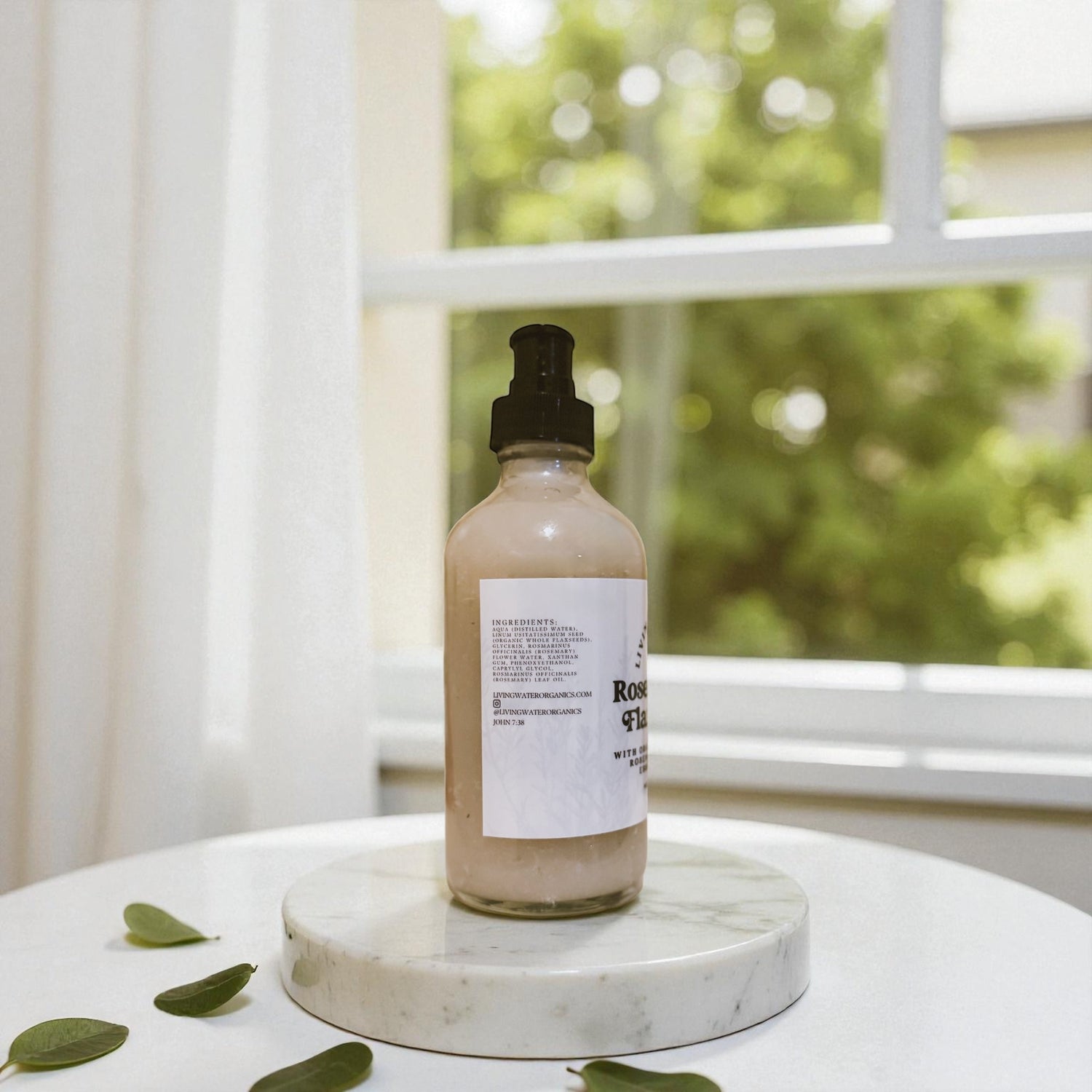 Rosemary Infused Flaxseed Gel