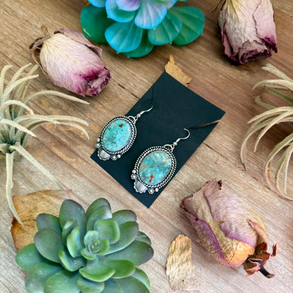 Cripple Creek Turquoise Dangle Earrings by Shay Pfeiffer