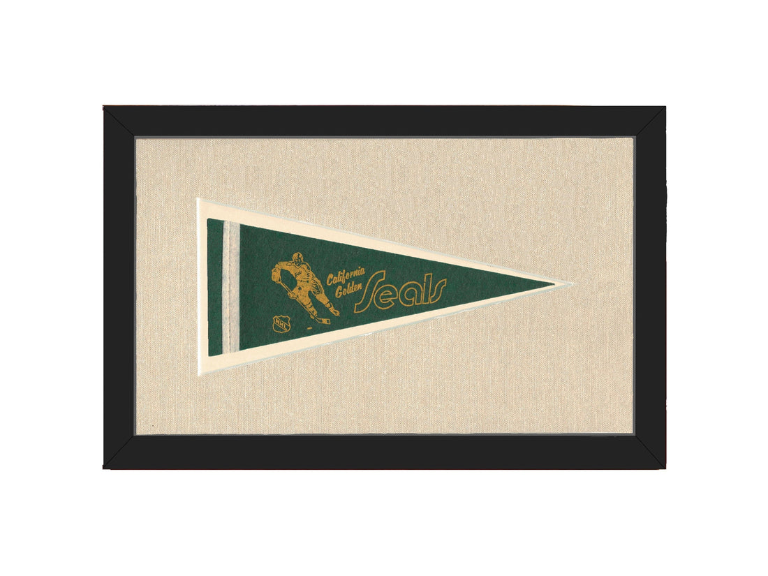 Americana Memories Vintage Pennants and Memorabilia Vintage California Golden Seals Pennant