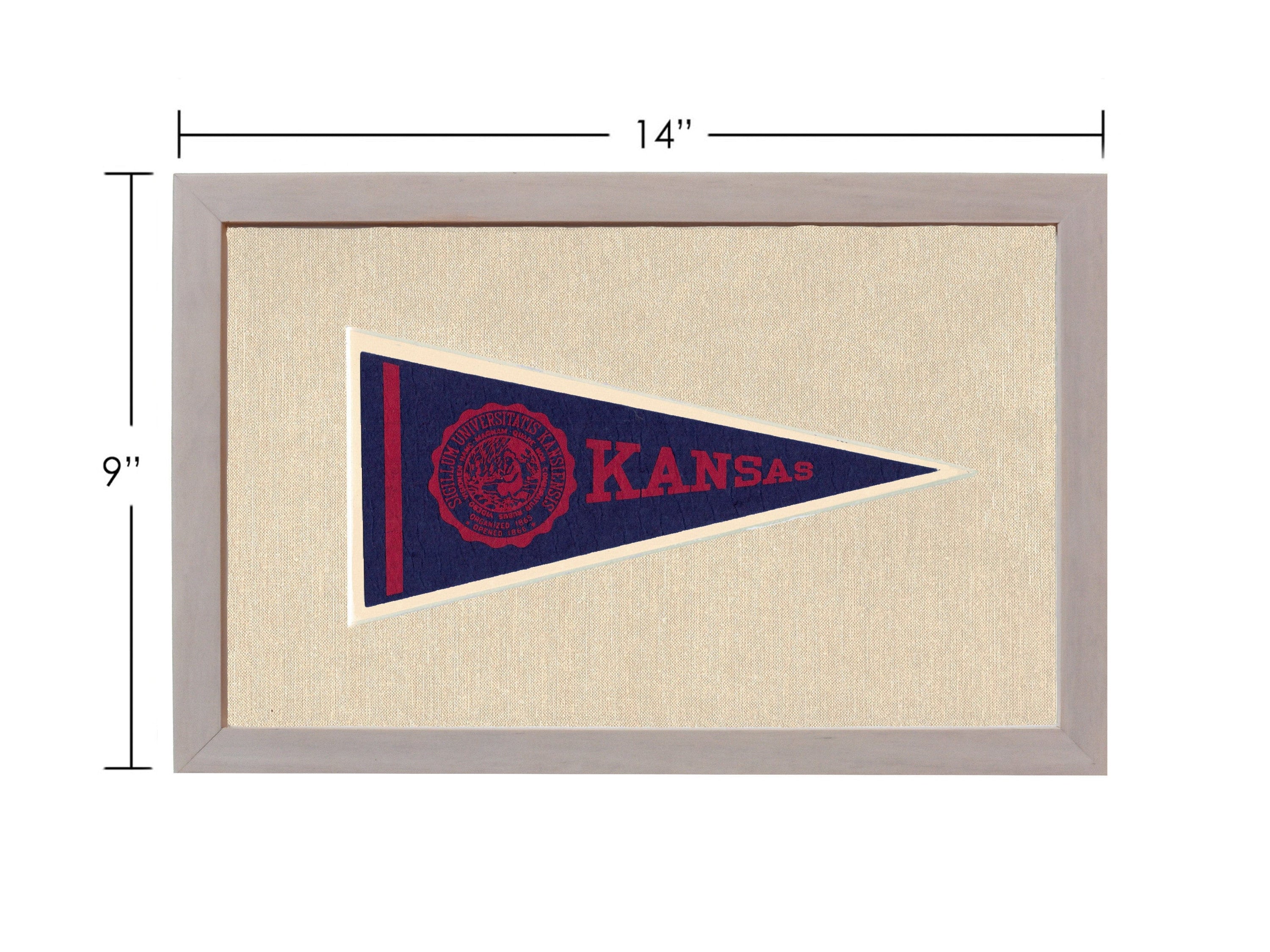 Americana Memories Vintage Pennants and Memorabilia Vintage University of Kansas Pennant